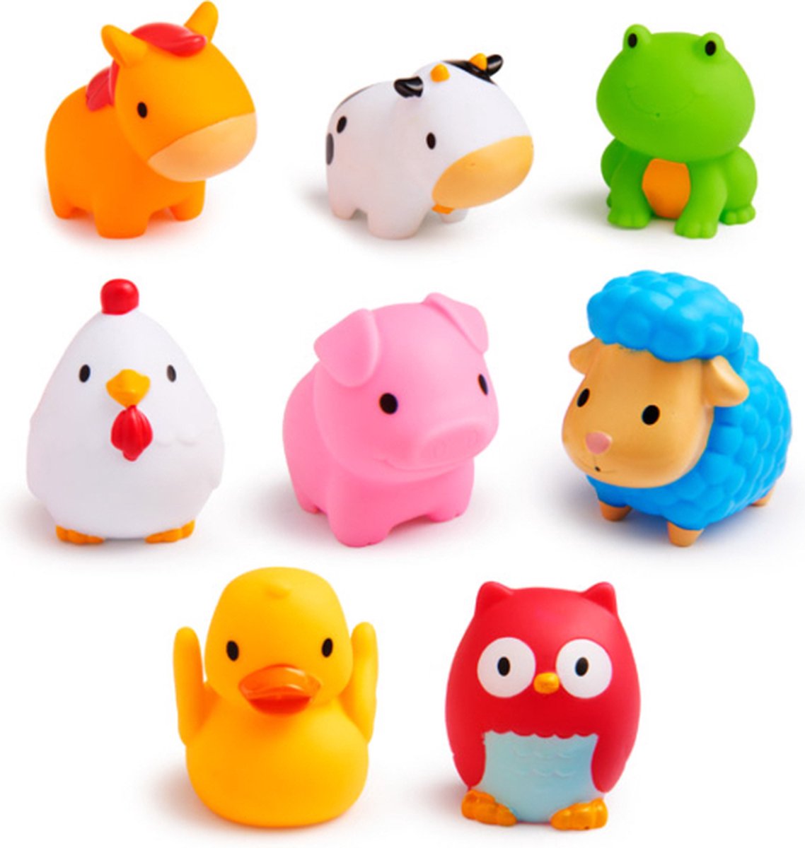 Munchkin Badspeelgoed Squirtin Farmyard Friends - Set van 8 stuks