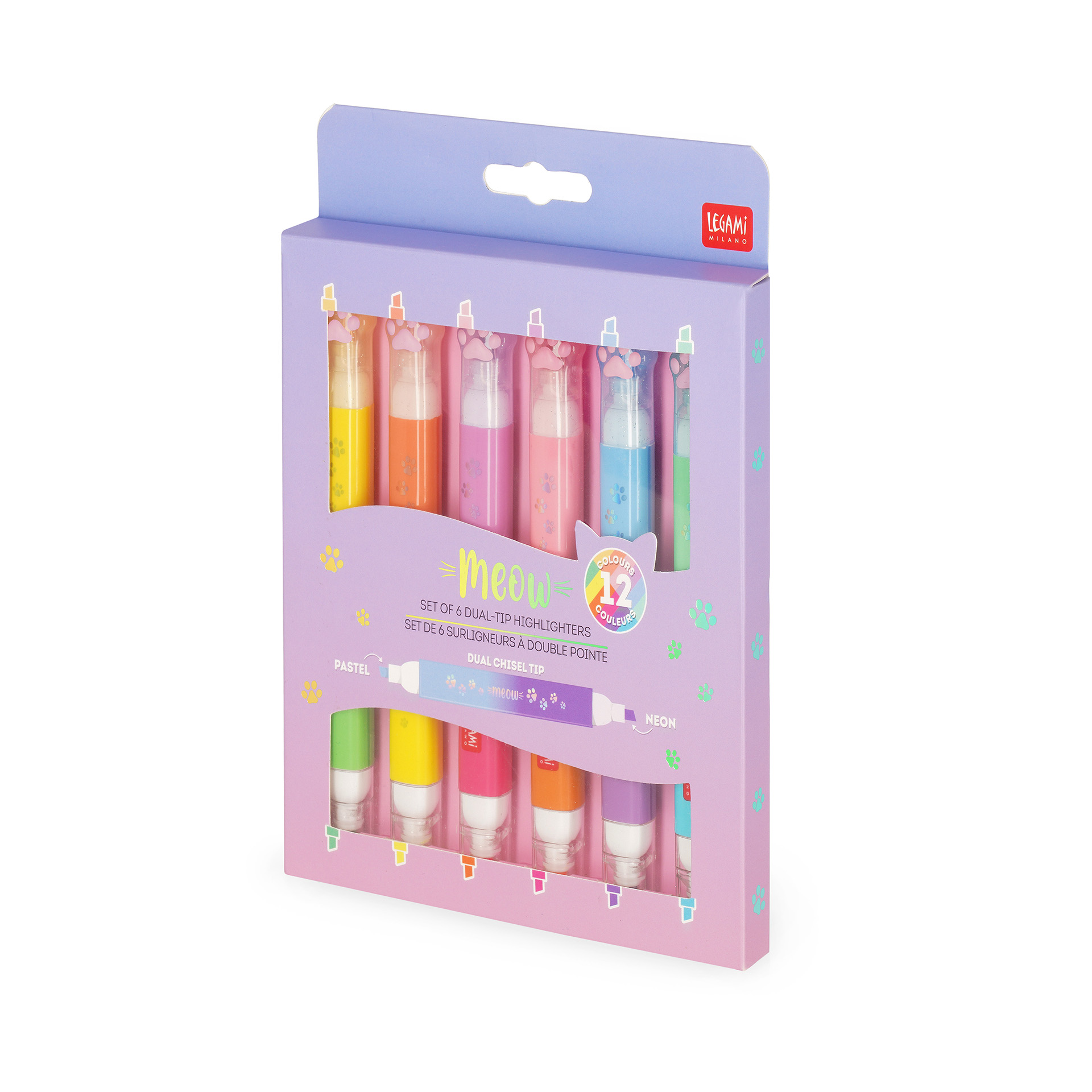 Legami Highlighters Meow Kitty 6 stuks