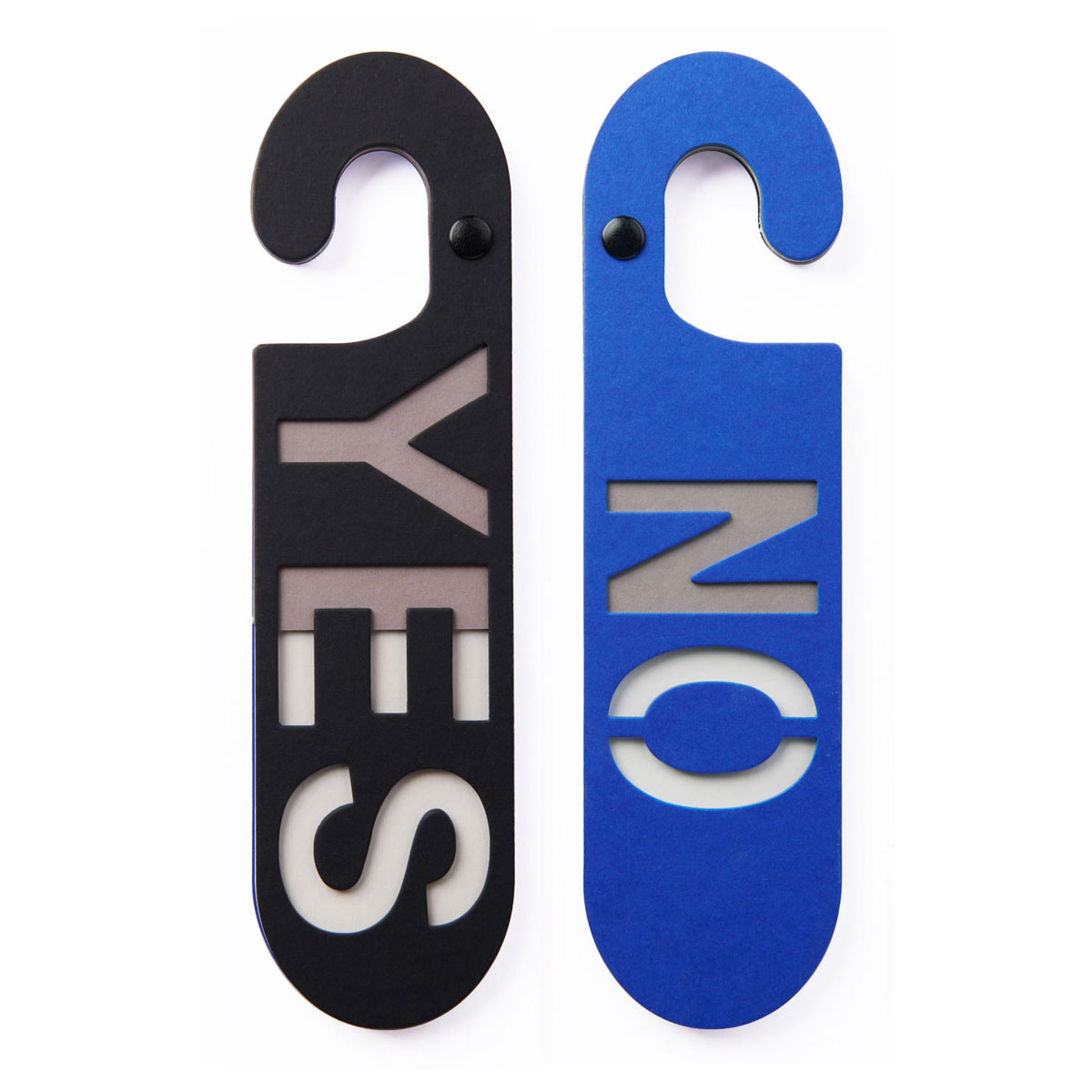 Puki Wuki Deurhanger Yes/No Zwart/Blauw