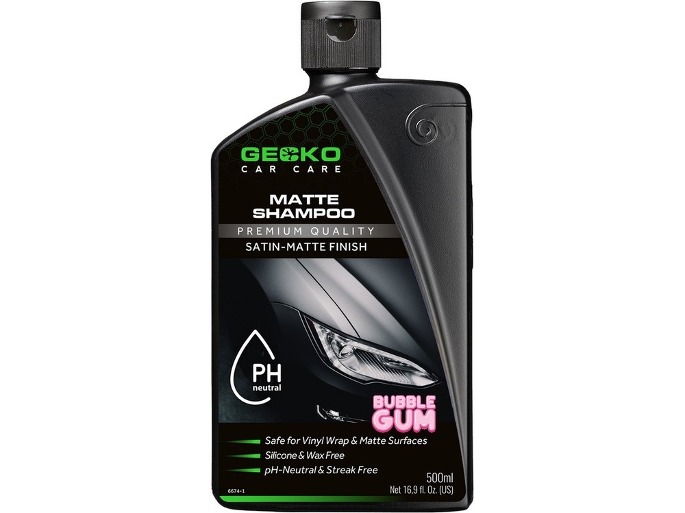 Gecko Matte Shampoo 500ml speciaal voor matte auto's en wraps