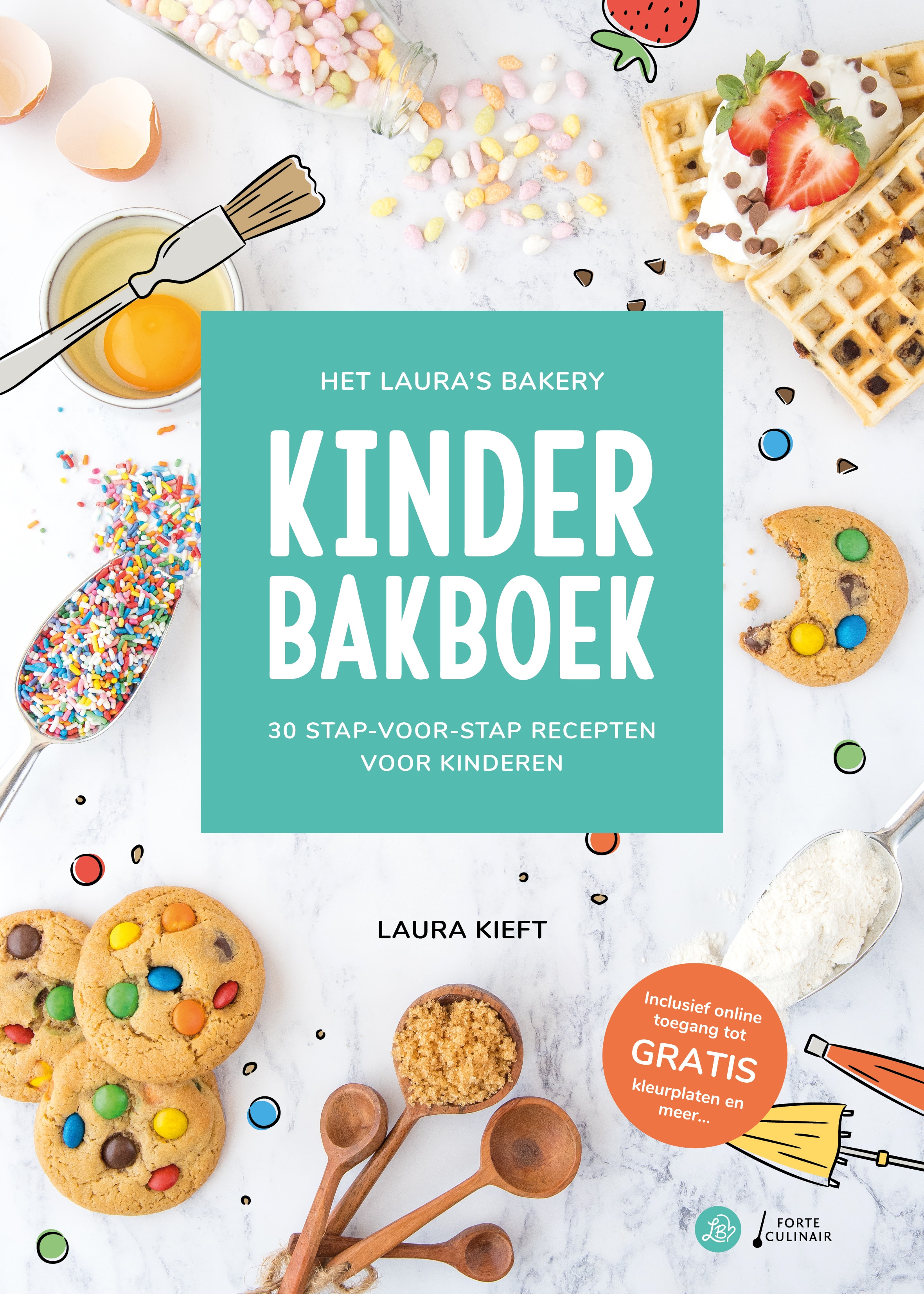 Kinderbakboek Laura's Bakery - 30 stap voor stap gerechten