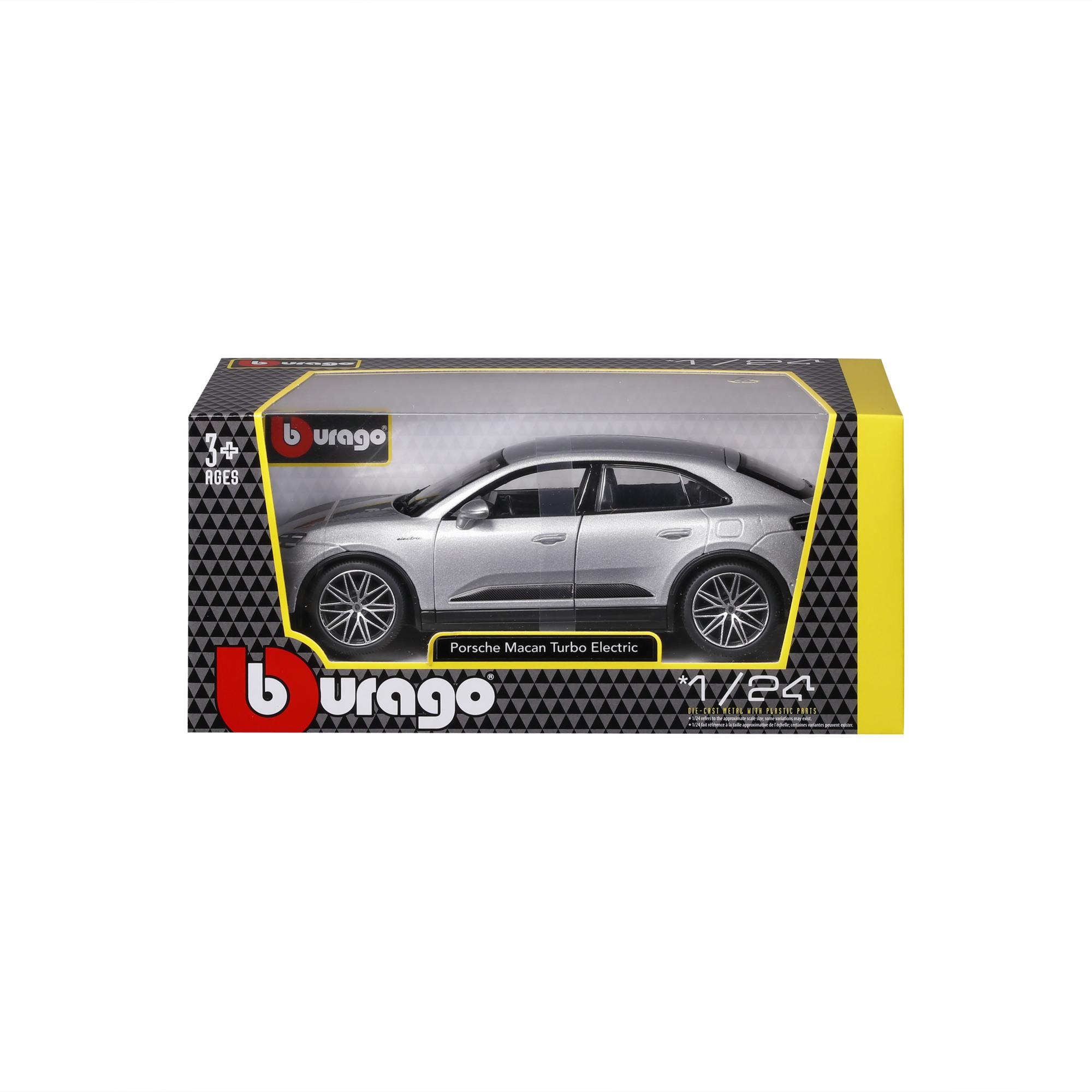 Burago Blauwe Porsche Macan 4 Electric  schaal 1:24