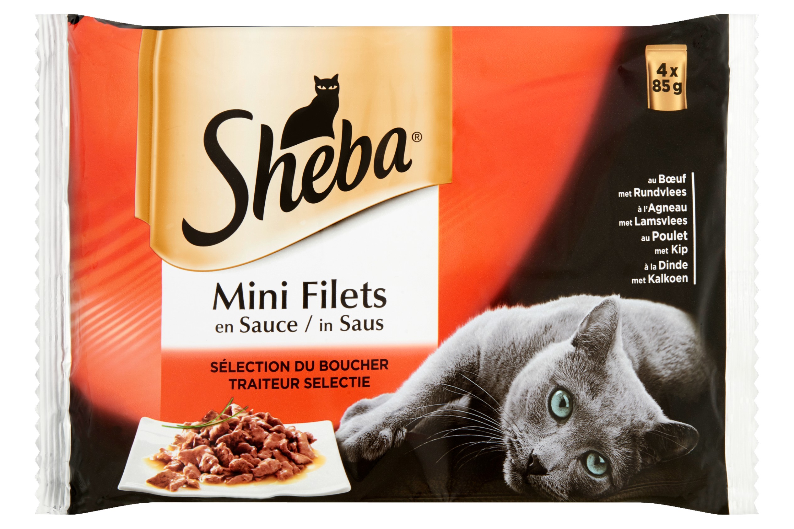 Sheba Mini Filets Traiteur 4x 85 g