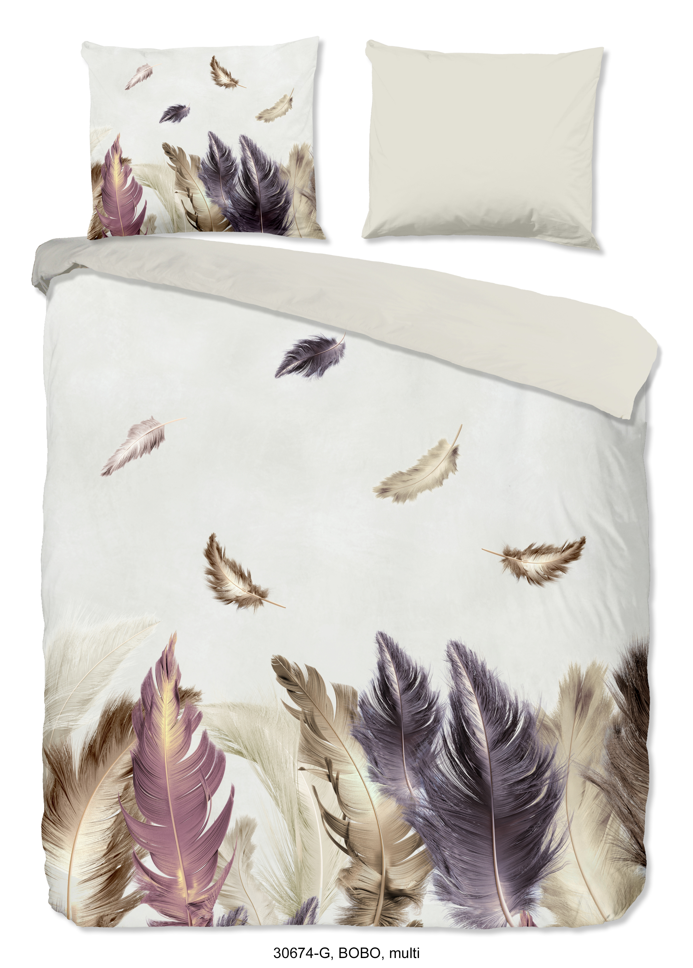 Good Morning Dekbedovertrekset Katoen 240x220 cm - Bobo Multi 3D