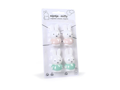 AP Junior Magneet Nijntje 4.6 cm Roze/Groen - 4 stuks
