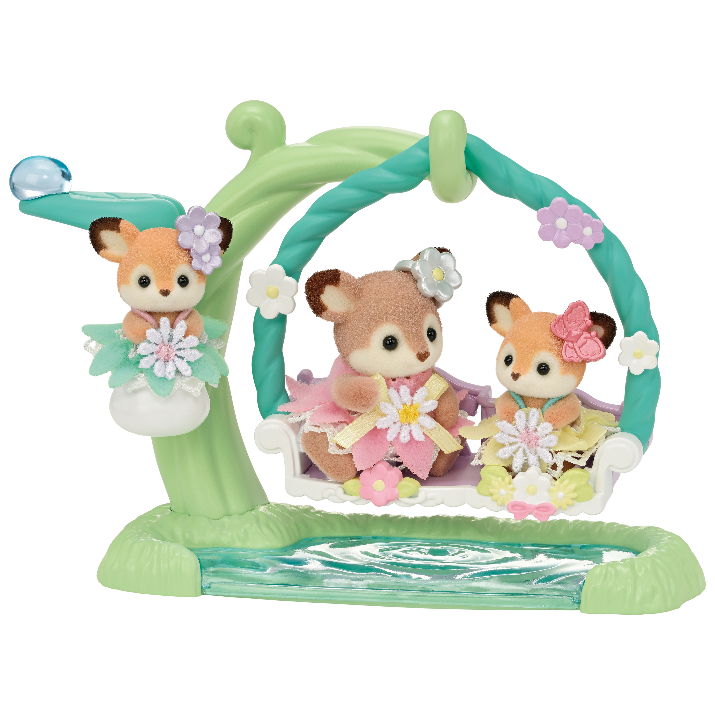 Sylvanian Families 5801 Familie Hert met schommel 