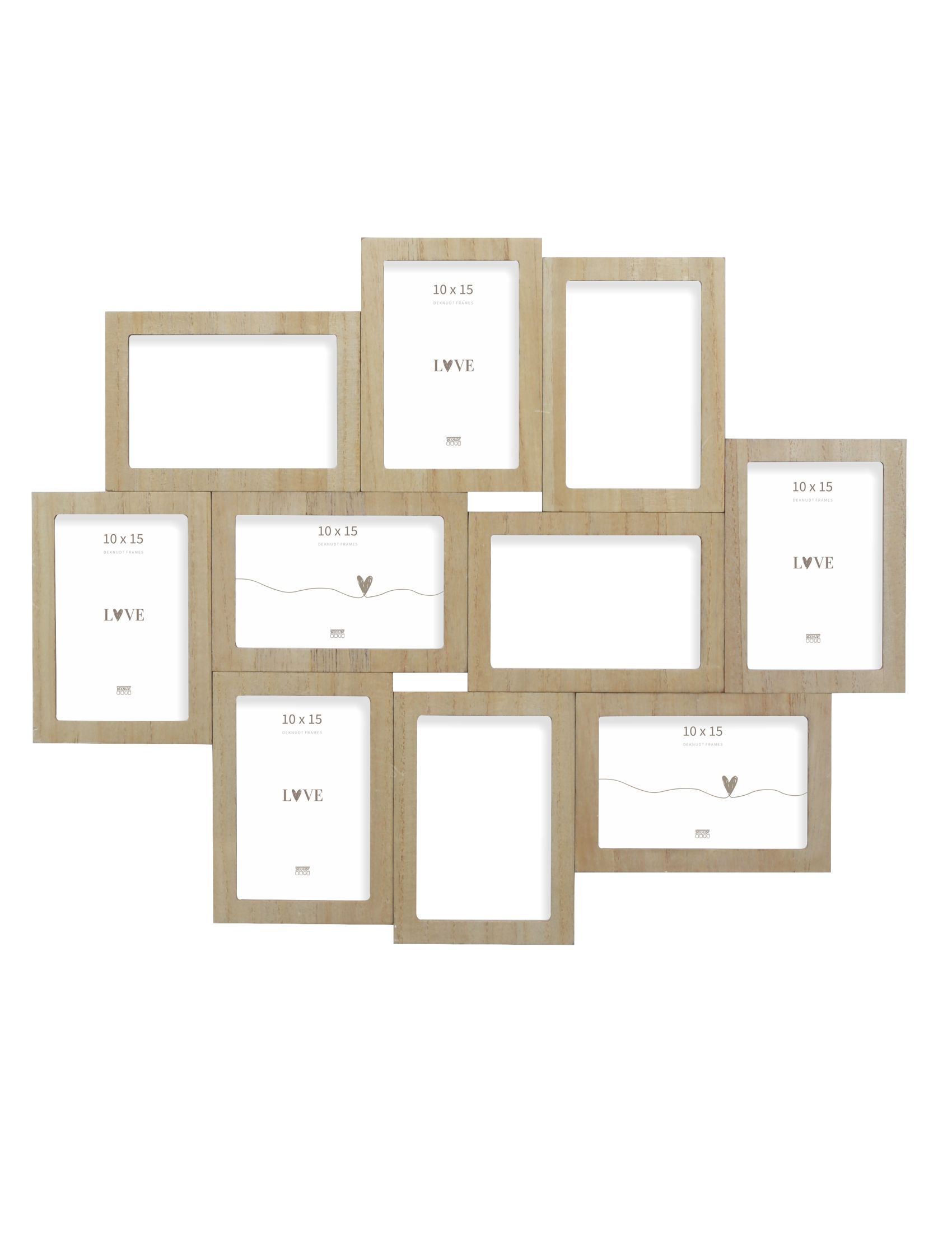 Deknudt Fotokader Multi Naturel voor 10 Foto's 10x15 cm | 31993180