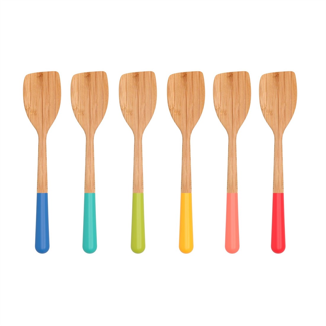 Pebbly Spatel 30cm - Bamboe - assorti - prijs per stuk