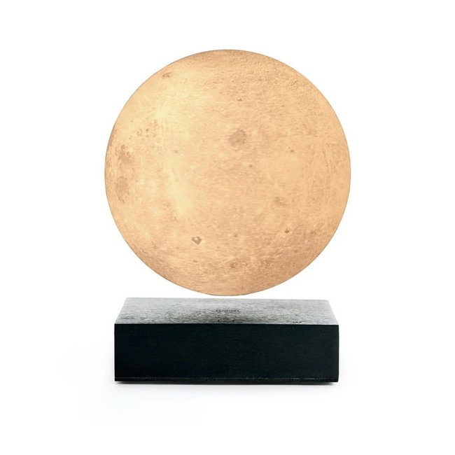 Gingko Lamp Smart Moon Levitating 12x12x3 cm - Black Wood