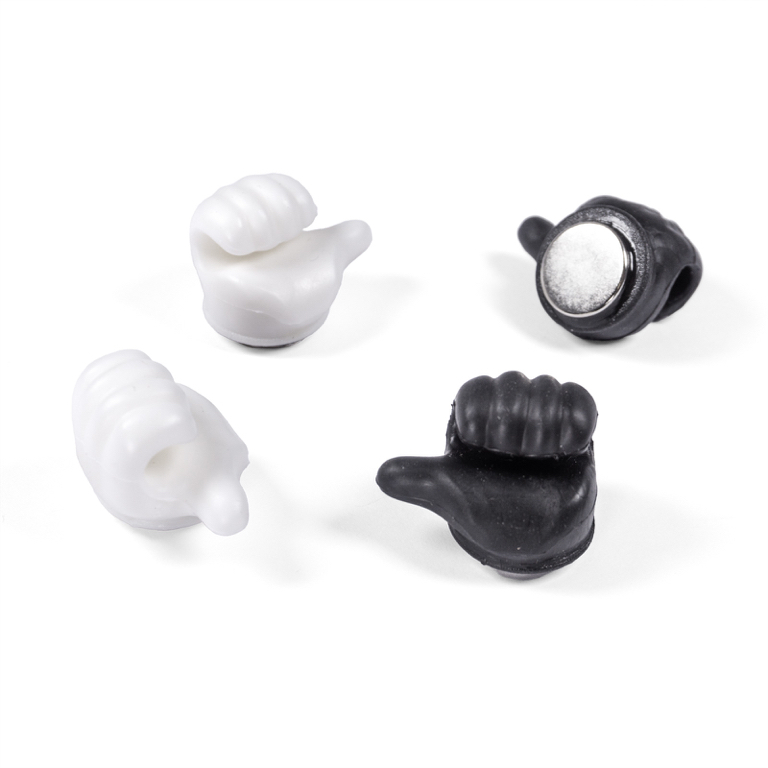 Trendform Magneetclip Handy Zwart/Wit set 4 stuks