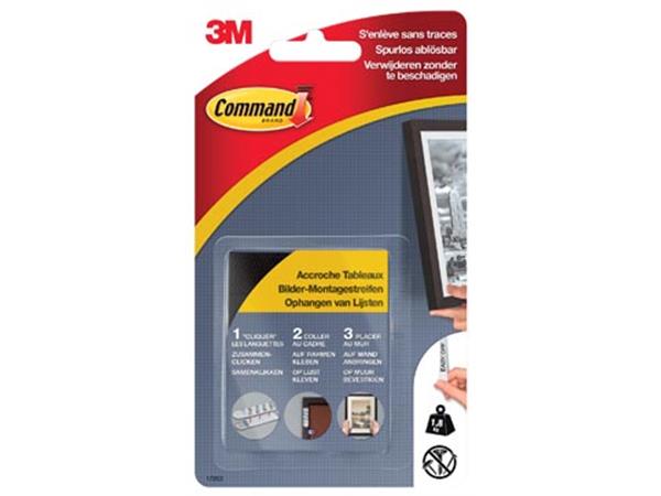 Command by 3M Picture Hanging Strips Black - Small