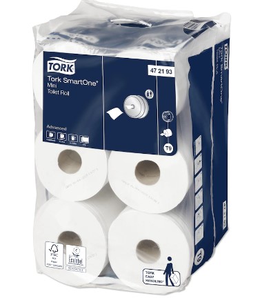 Tork Toiletpapier Smartone Mini 2-lagig Wit - 620 vel - 12 rol