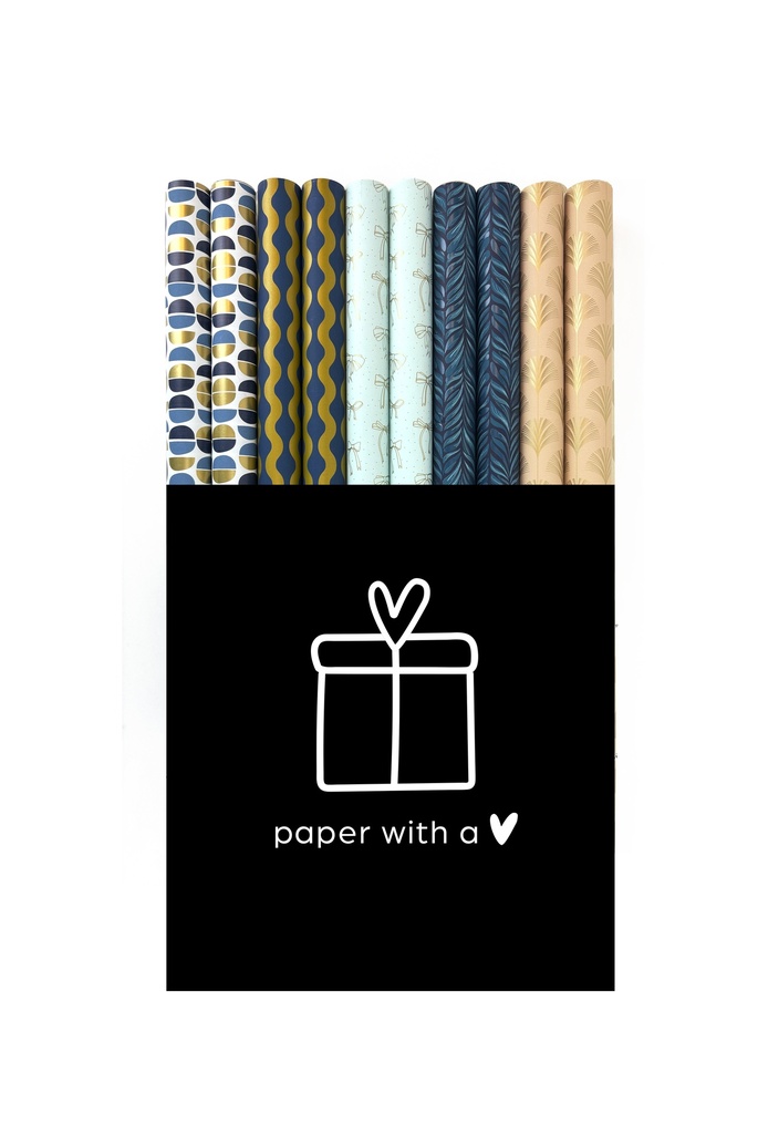 Rotalia Geschenkpapier Suzanne assorti 70x200 cm - prijs per stuk