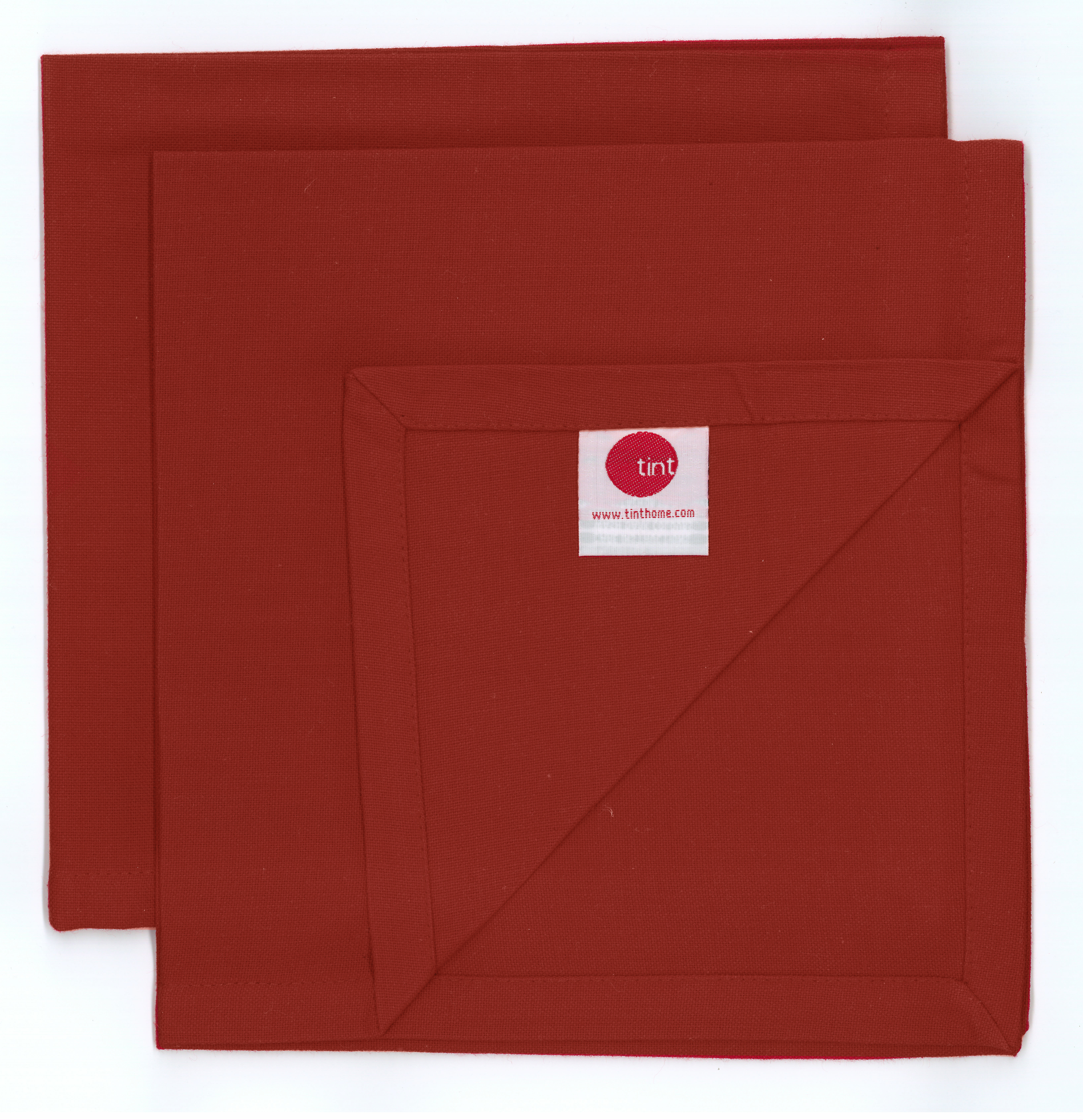 Tint Servetten Uni 45x45 cm 2 stuks Ketchup