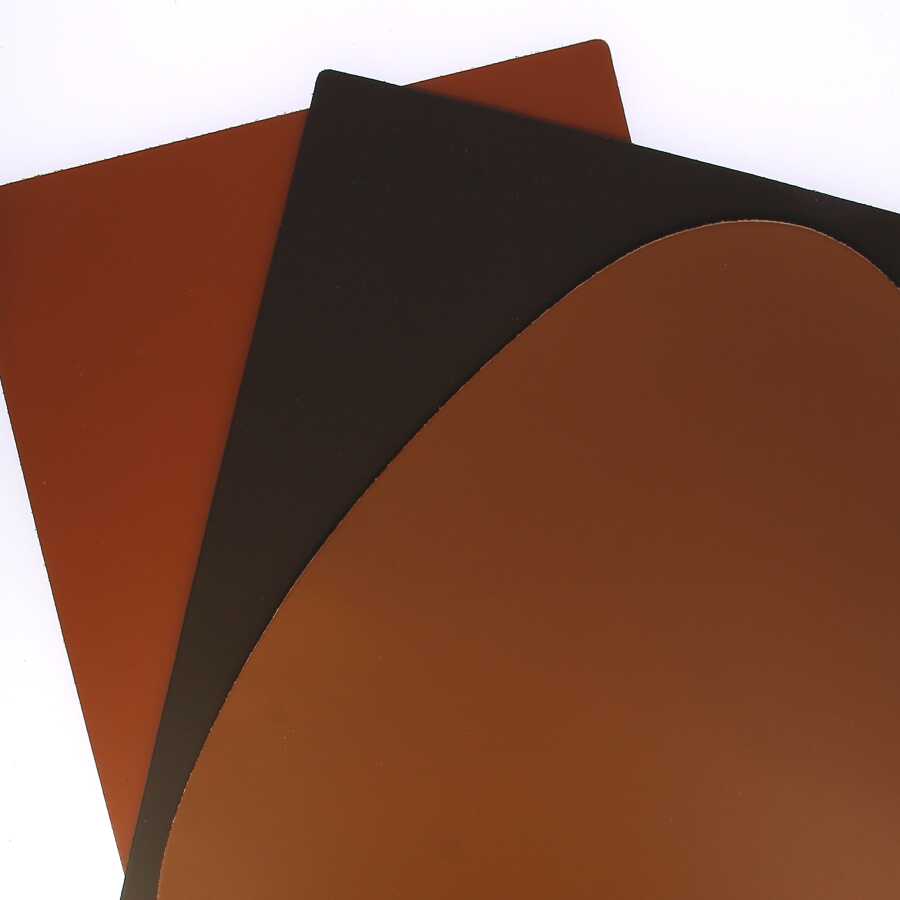 Placemat Leder 45x30 cm Medium Brown