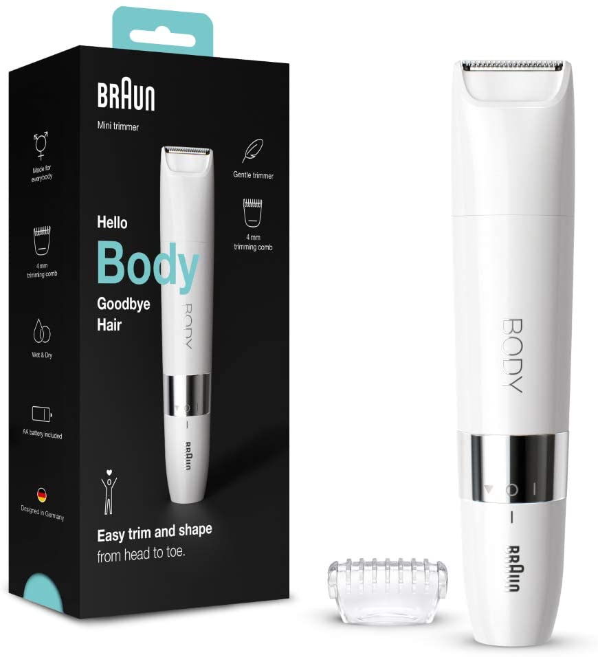 Braun Mini Trimmer BS1000, nat en droog