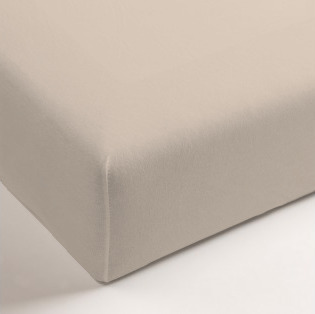 HE Baby Hoeslaken Bed Art Deco Taupe Jersey - 60x120 cm