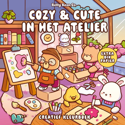 Kleurboek Cozy & Cute in het Atelier