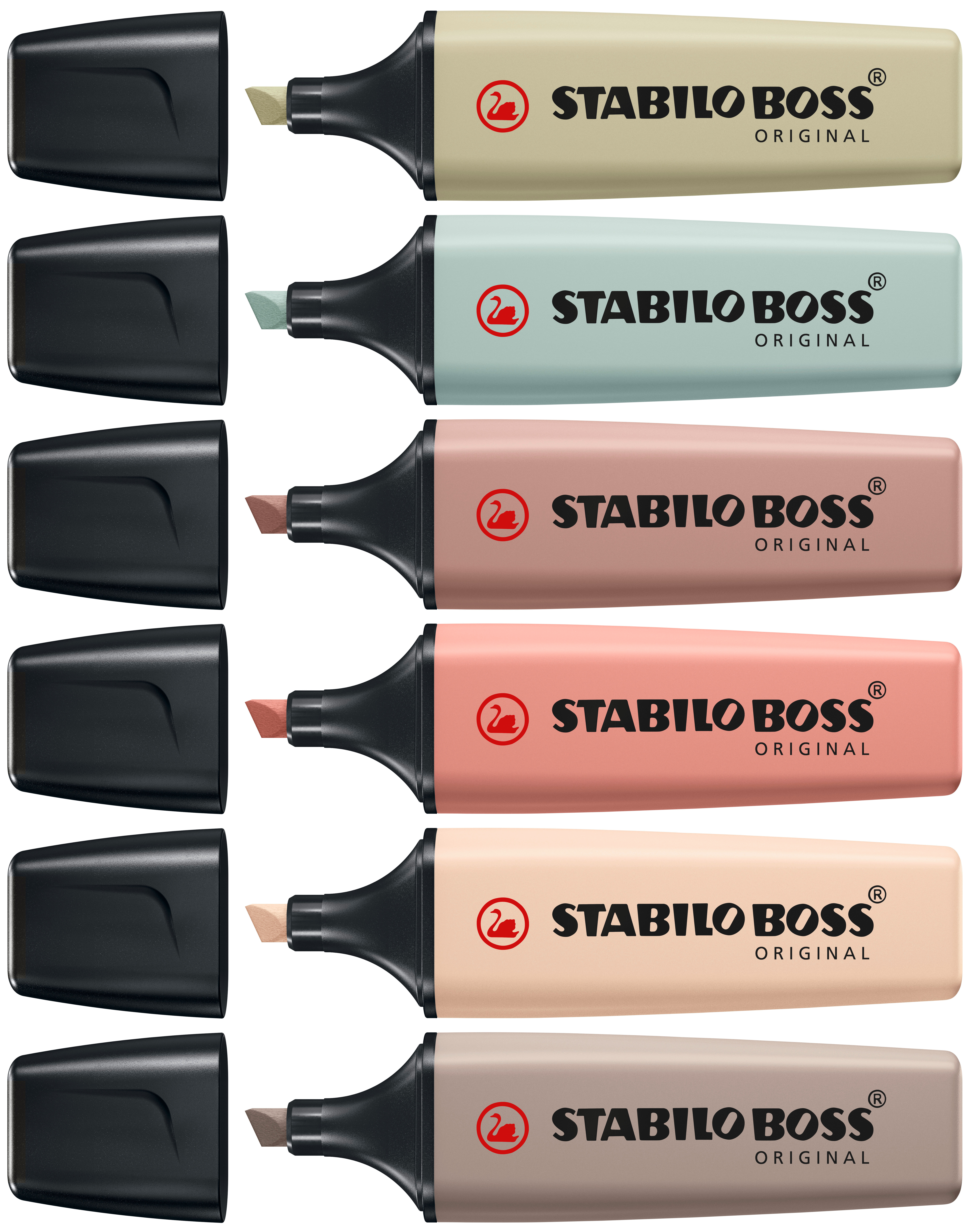 STABILO Markeerstift Boss NatureCOLORS 6 stuks