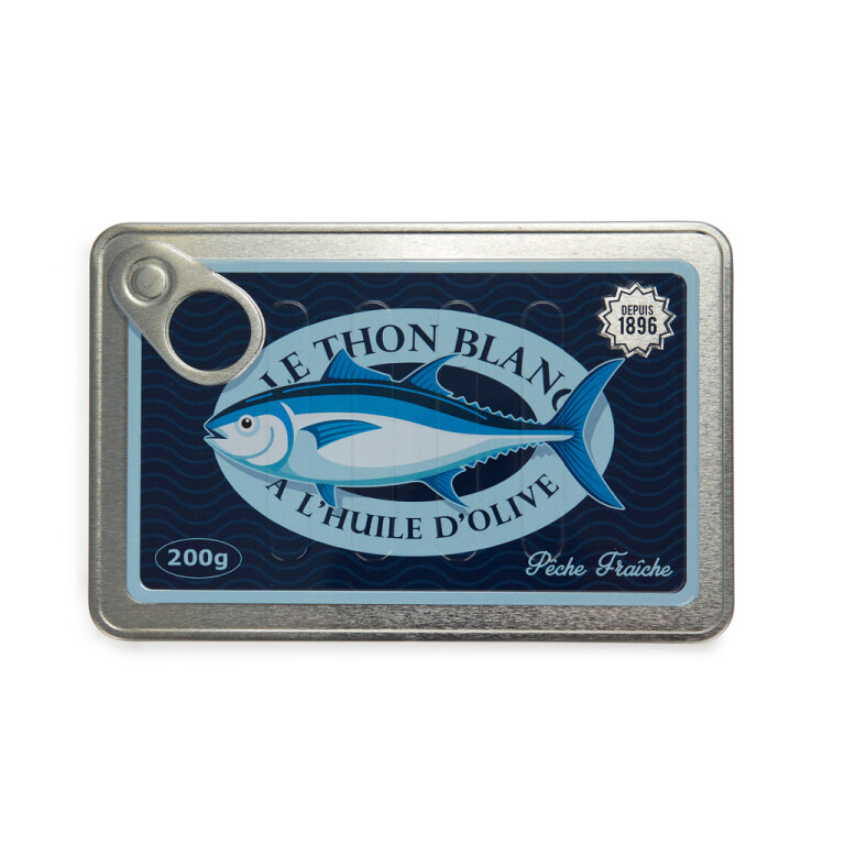 Balvi Notebook Conserverie Thon Blue 15x10 cm - 160 blz. - 100g