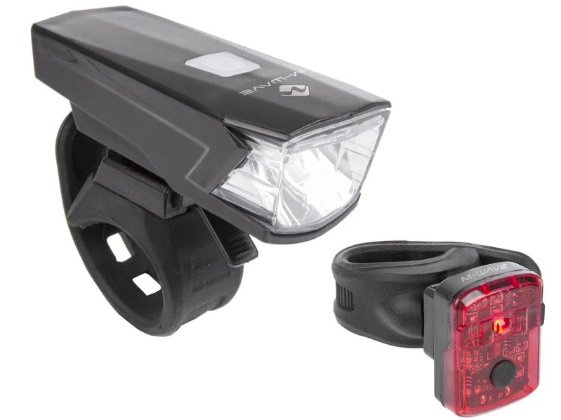 M-Wave Atlas K15 Fietsverlichting Set USB Oplaadbaar