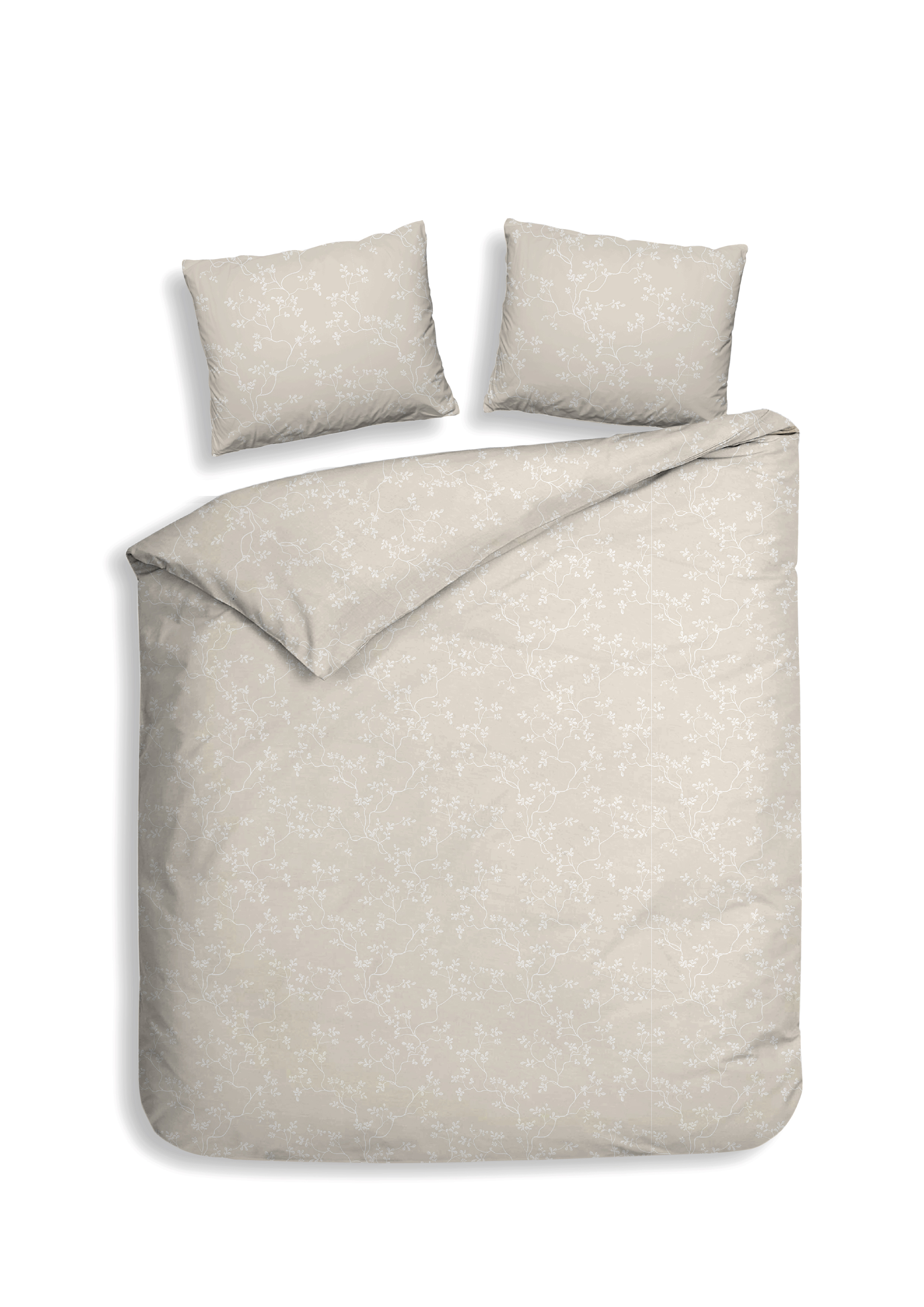 Heckettlane Dekbedovertrekset Alloro 260x220 cm Flanel Desert Sand