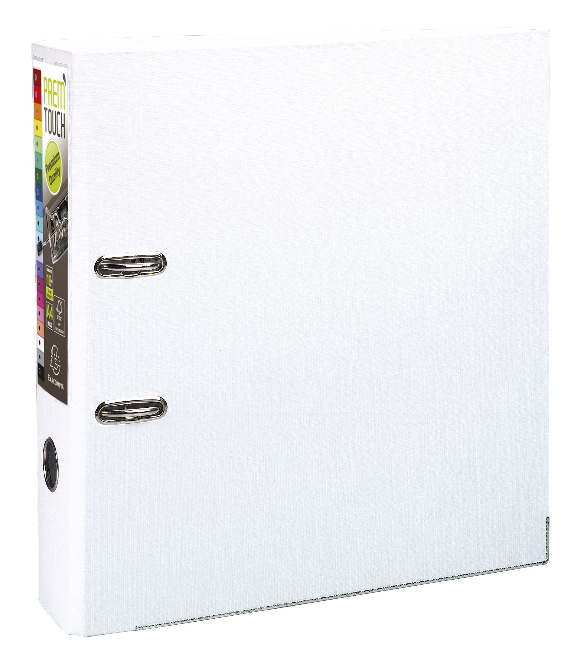 Exacompta Prem’Touch PP Lever Arch File – A4 Maxi Size, 80mm Spine, Holds A4+ Documents (Red)