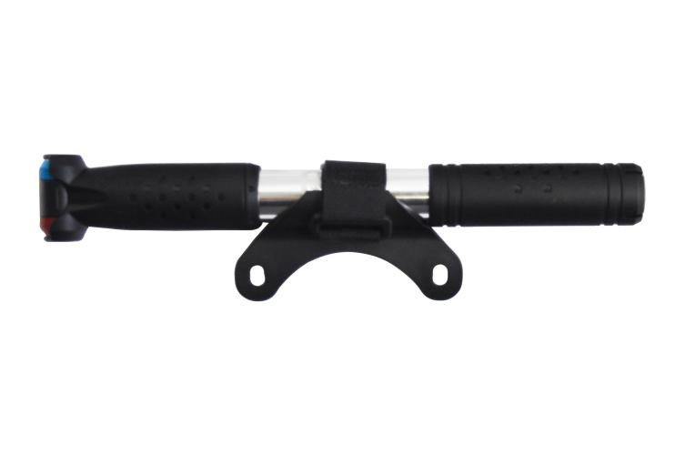 QT CycleTech Pomp Mini Alu Vigo voor Presta en Schrader 21 cm 11 bar