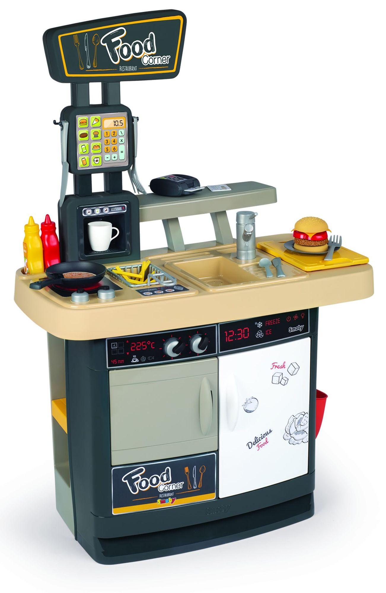Smoby Food Corner Restaurant, keuken en restaurant met 29 accessoires
