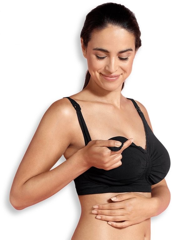Carriwell Borstvoedingsbeha Gelbeugel padded maat XXL - Zwart