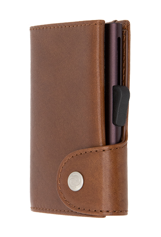 C-Secure Kaarthouder/Portefeuille Vegetable Tanned Leather - Gun