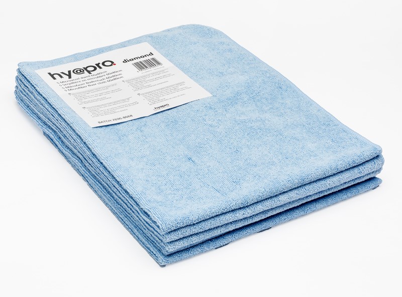 Hy@Pro Dweil Microvezel Blauw 80x60 cm 5 stuks - 300g/m²