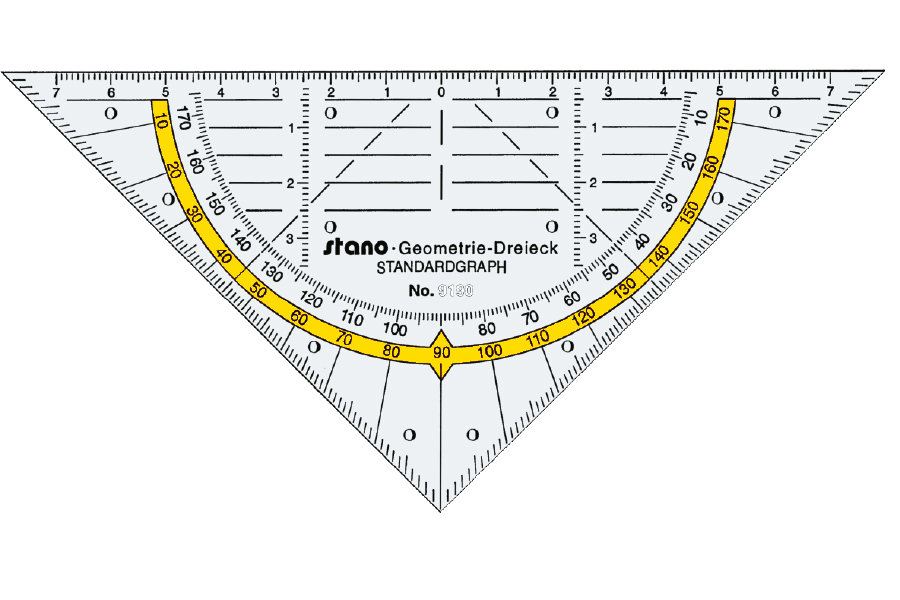 Standardgraph Geodriehoek 16 cm