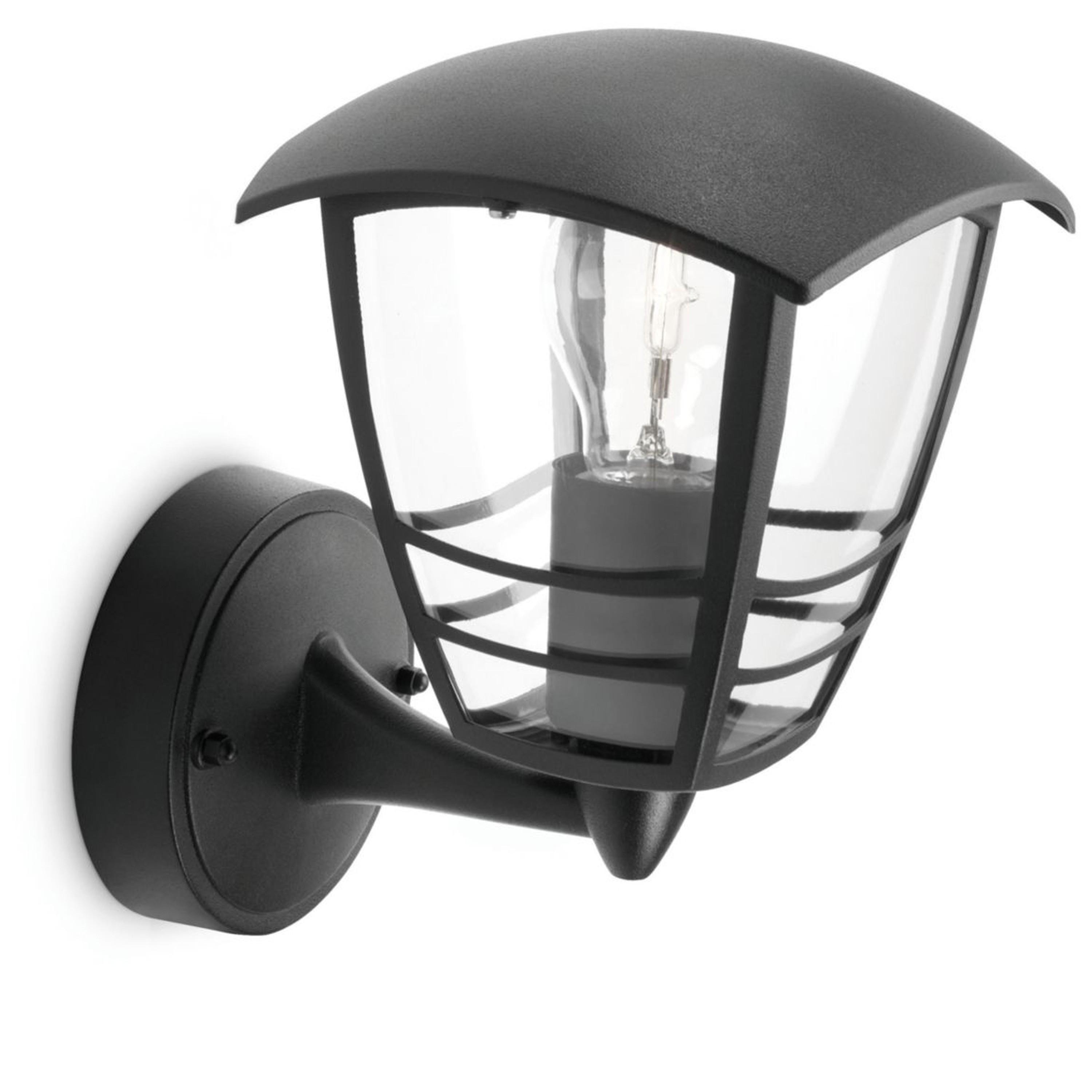 Philips Wandlicht Creek Up Zwart E27 60W IP44 Outdoor