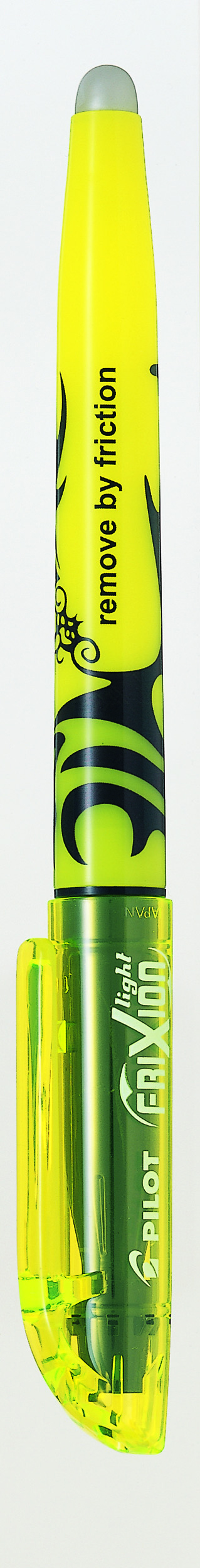 Pilot FriXion Light Overlijner Geel 4 mm - Uitwisbaar