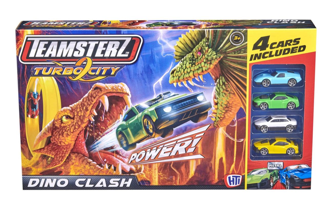 Teamsterz Dino Clash Speelset met 4 Auto's