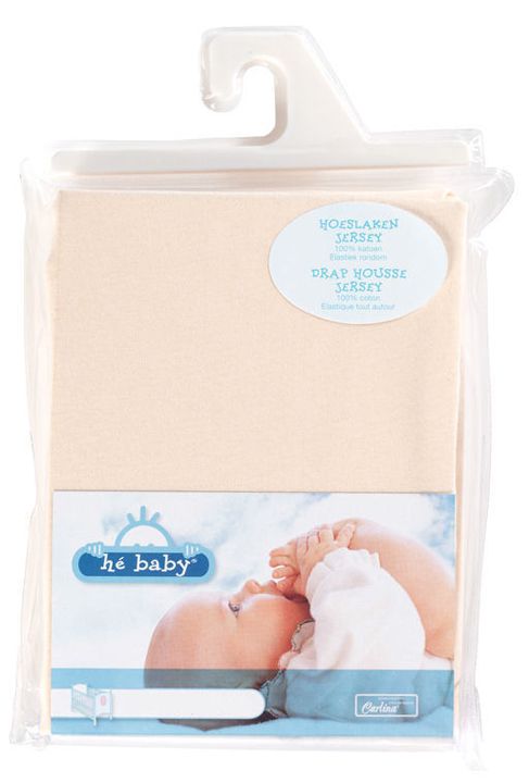 HE Baby Hoeslaken Bed Ivoor Jersey - 70x140 cm