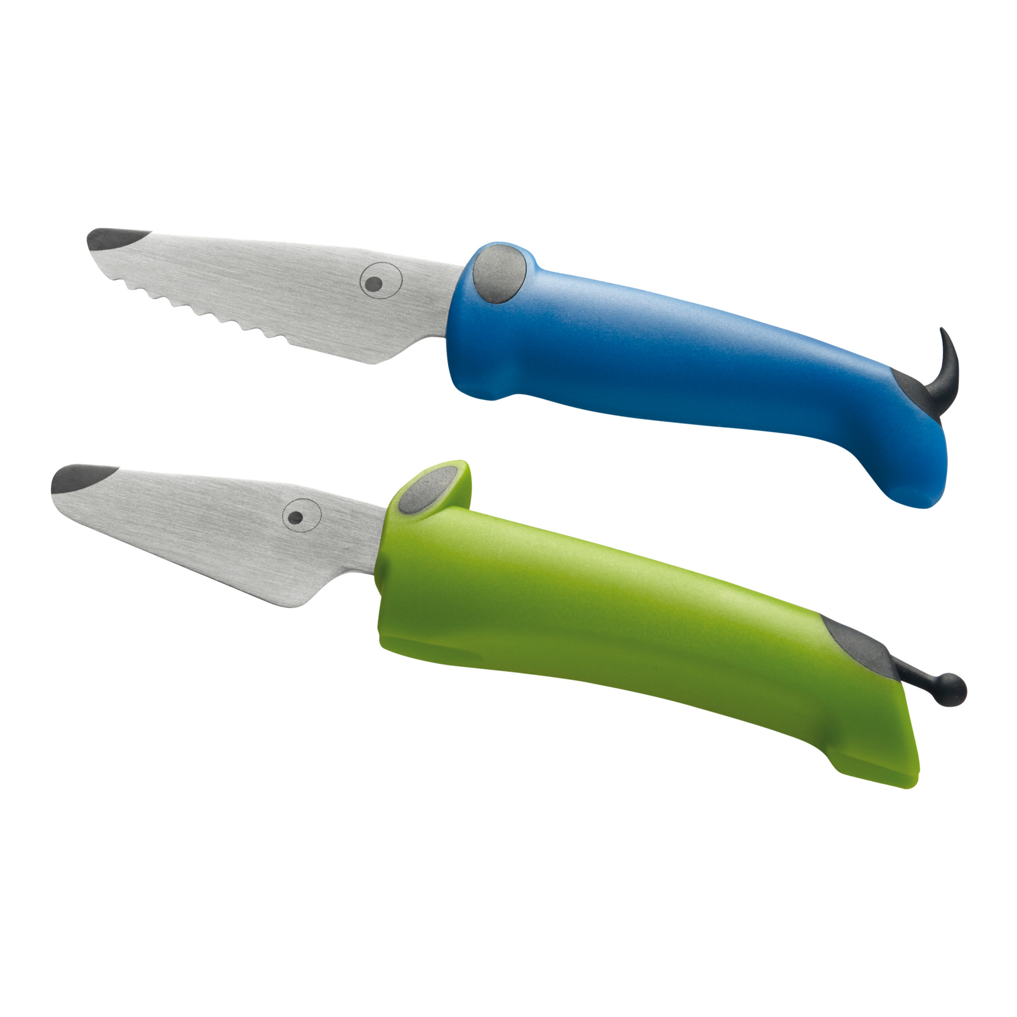 Kuhn Rikon Kindermes Hond set 2 stuks Blauw/Groen