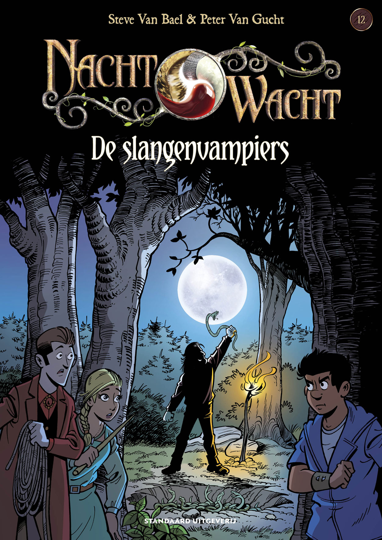Stripverhaal Nachtwacht 12 De Slangenvampiers