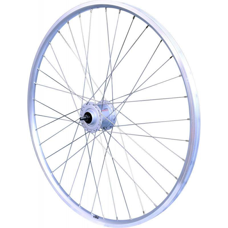Voorwiel 28" Fiets Dubbelkamer Velg Inox Spaak