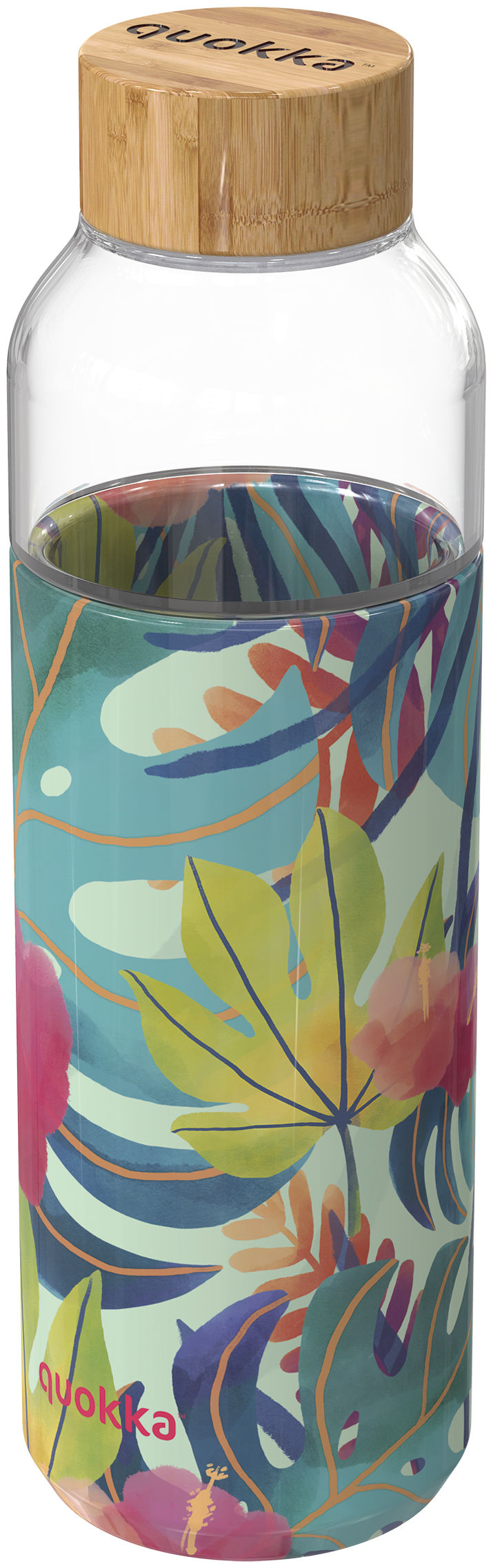 Quokka Drinkfles Glas Flow 660ml Tropical