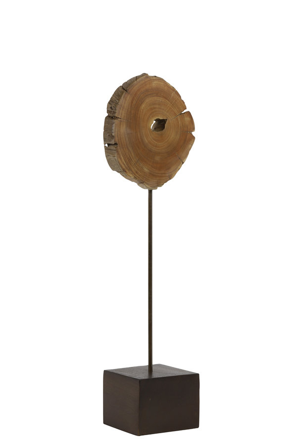 Light & Living Deco Hout Segmi op Voet 15x8x52cm - Naturel Bruin