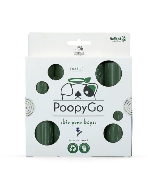 PoopyGo Poepzakjes Eco Friendly 8x 15 Zakjes - Lavendelgeur
