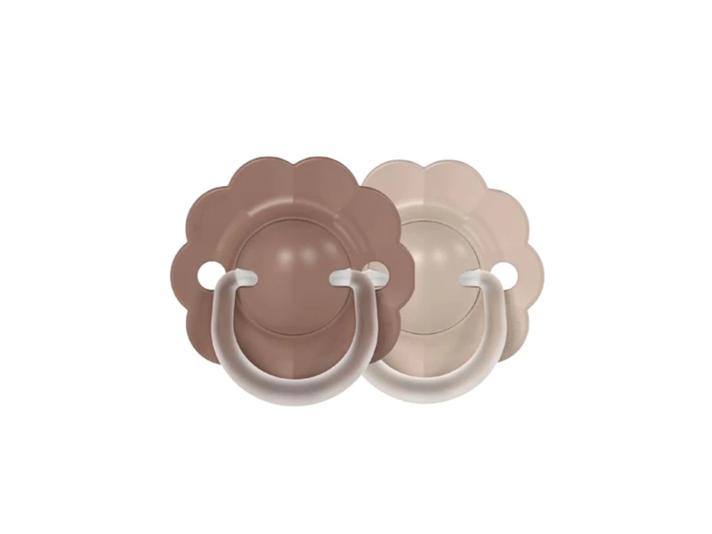 Suavinex Fopspeen SX Pro Wonder Silicone Symmetrisch Donkerbruin-Beige 6-18 maand  - 2 stuks