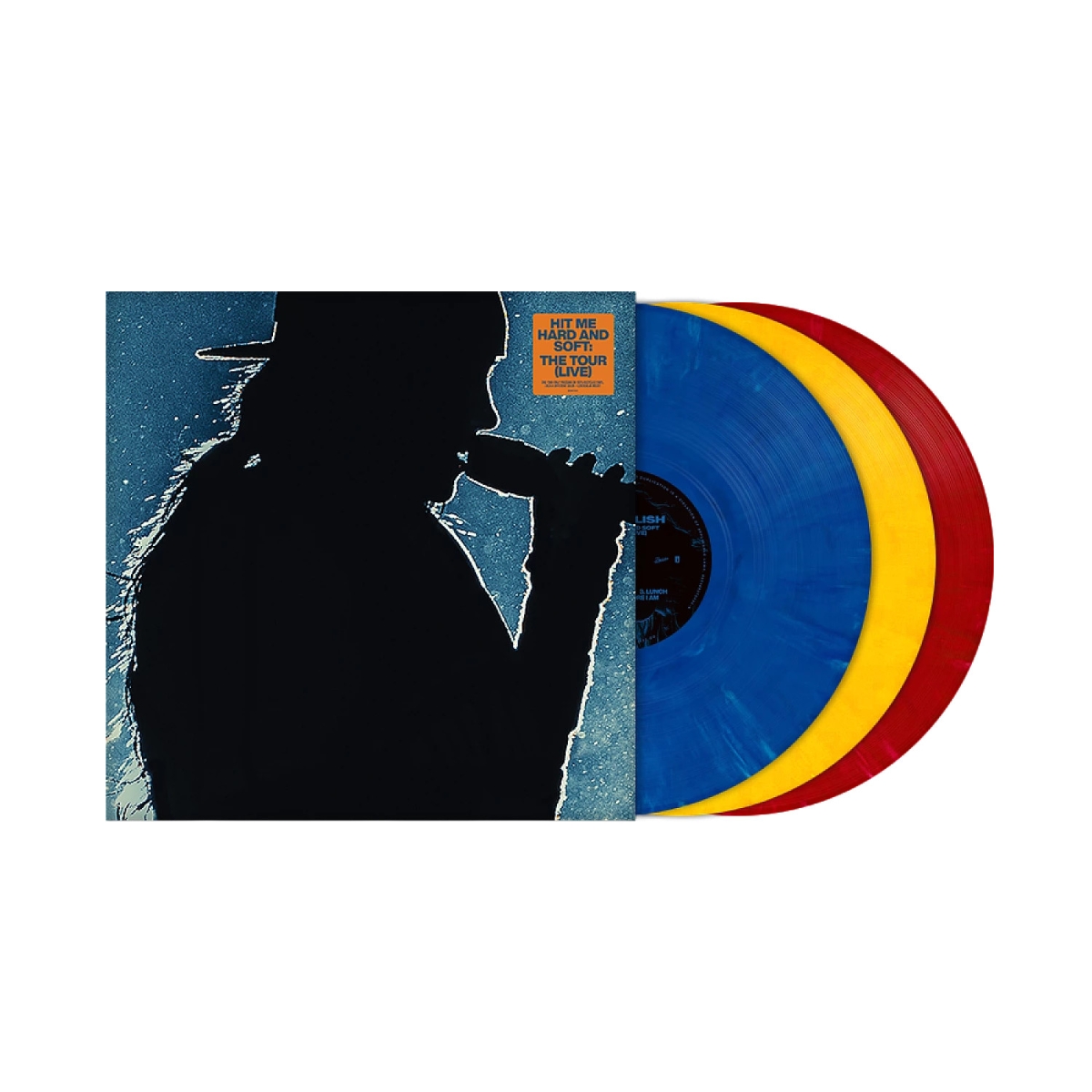 Billie Eilish - Hit me Hard and Soft! The Tour (Live) 3LP Blue / Yellow / Red Vinyl Edition