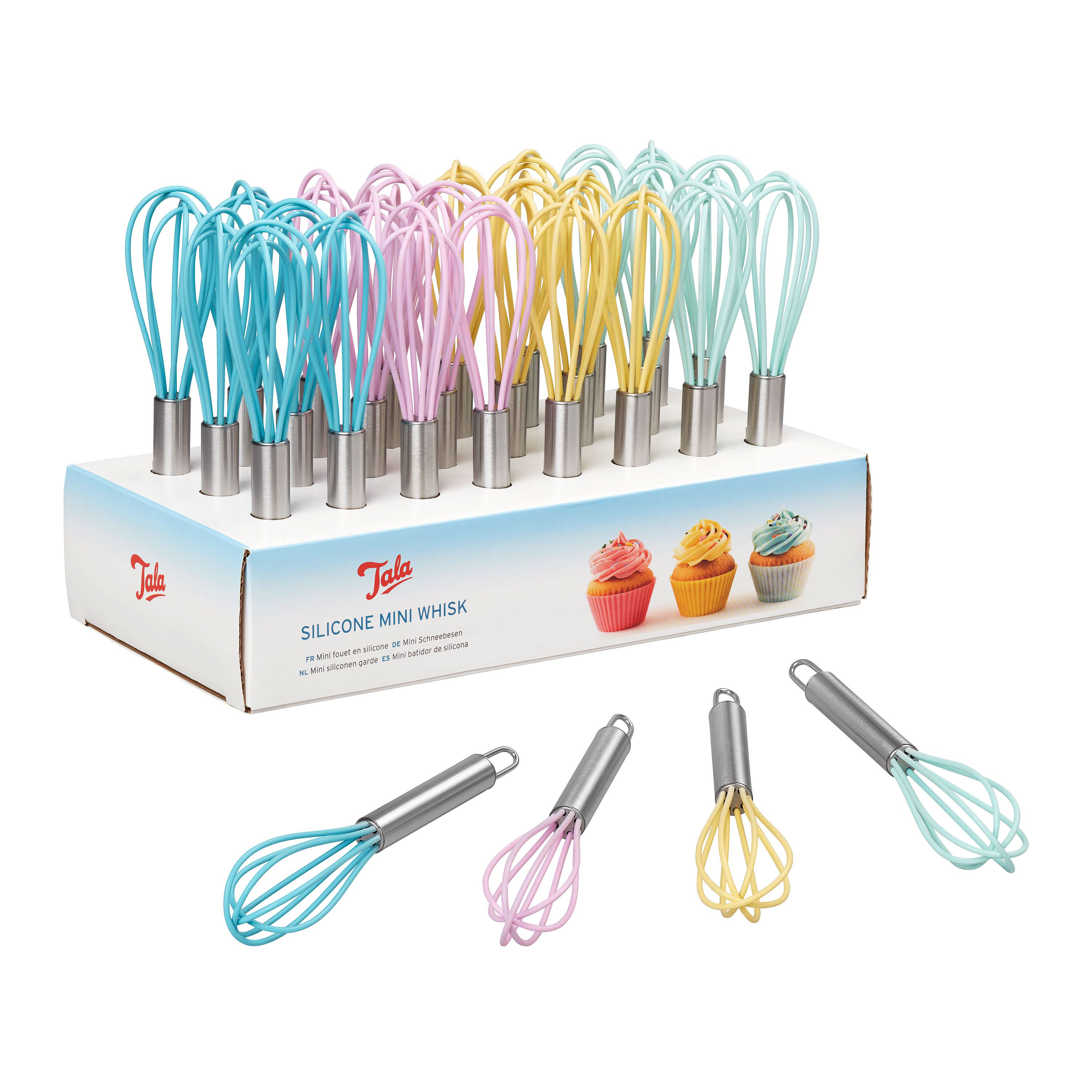 Tala Klopper Mini - RVS/Silicone - assorti - prijs per stuk