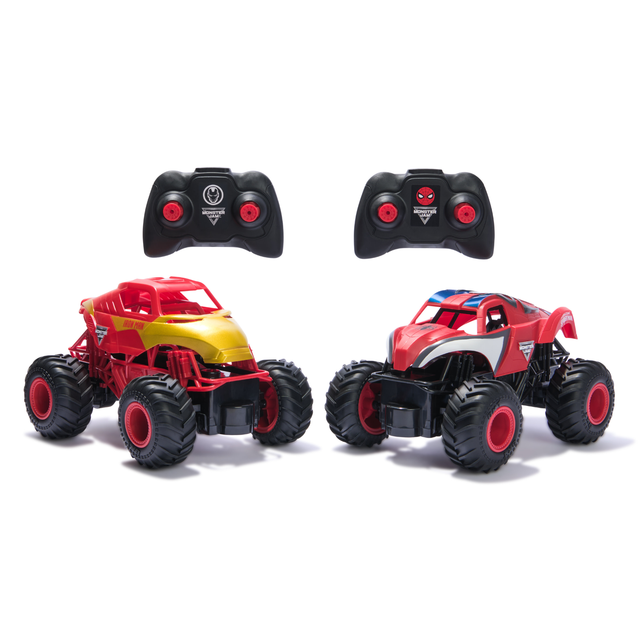 Monster Jam 1:24 RC 2 Pack Spider Man & Iron Man