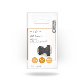 Nedis Adapter VGA Male naar DVI-I 24+5 Female