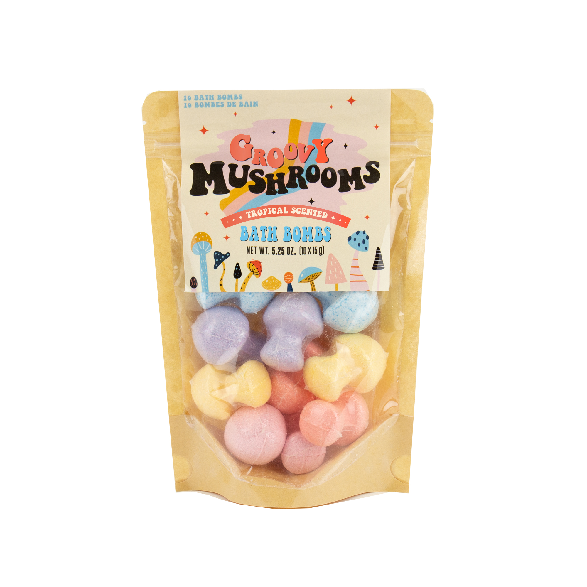 Gift Republic Bruisbal Groovy Mushrooms 10 stuks