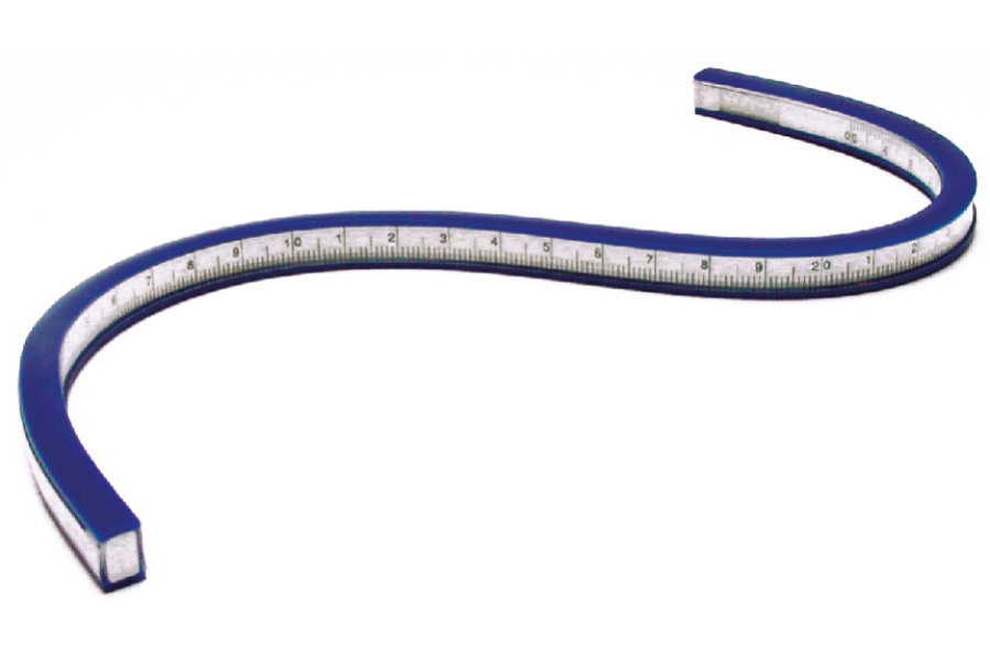 Standardgraph Grafiekliniaal met Flexibele Curve 30 cm